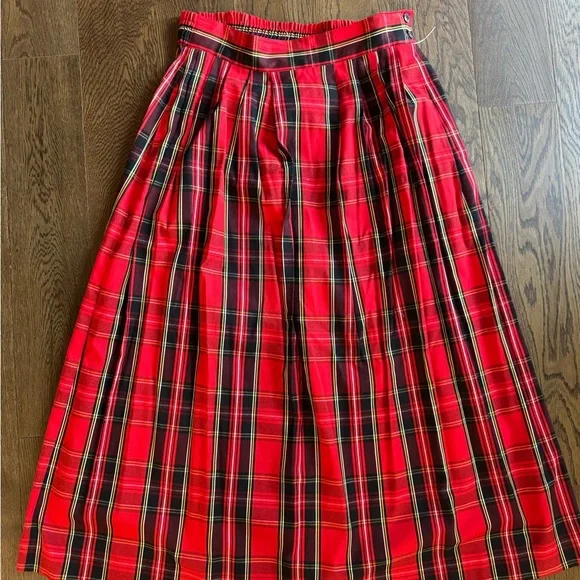 Vintage Bellepointe Plaid Long Skirt - Picture 2 of 5